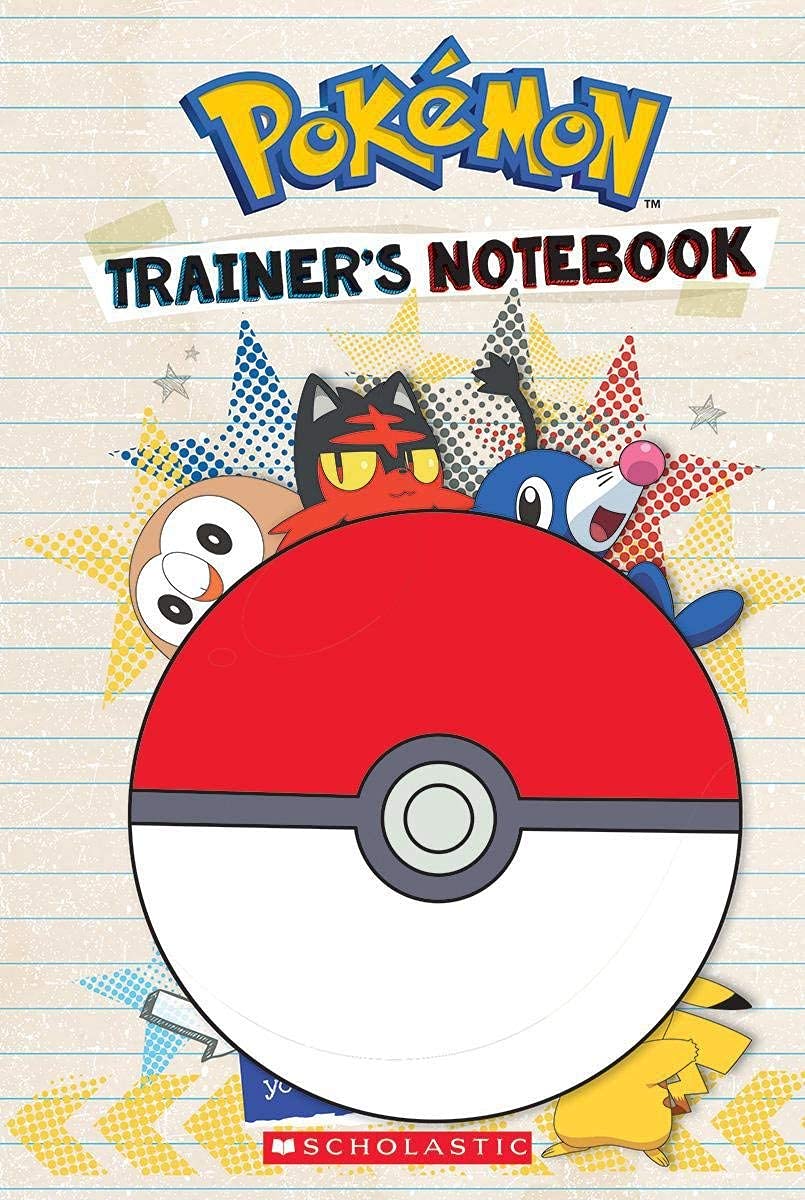 Front cover of the book 'Pokémon: Trainer's Notebook' by Sonia Sander.