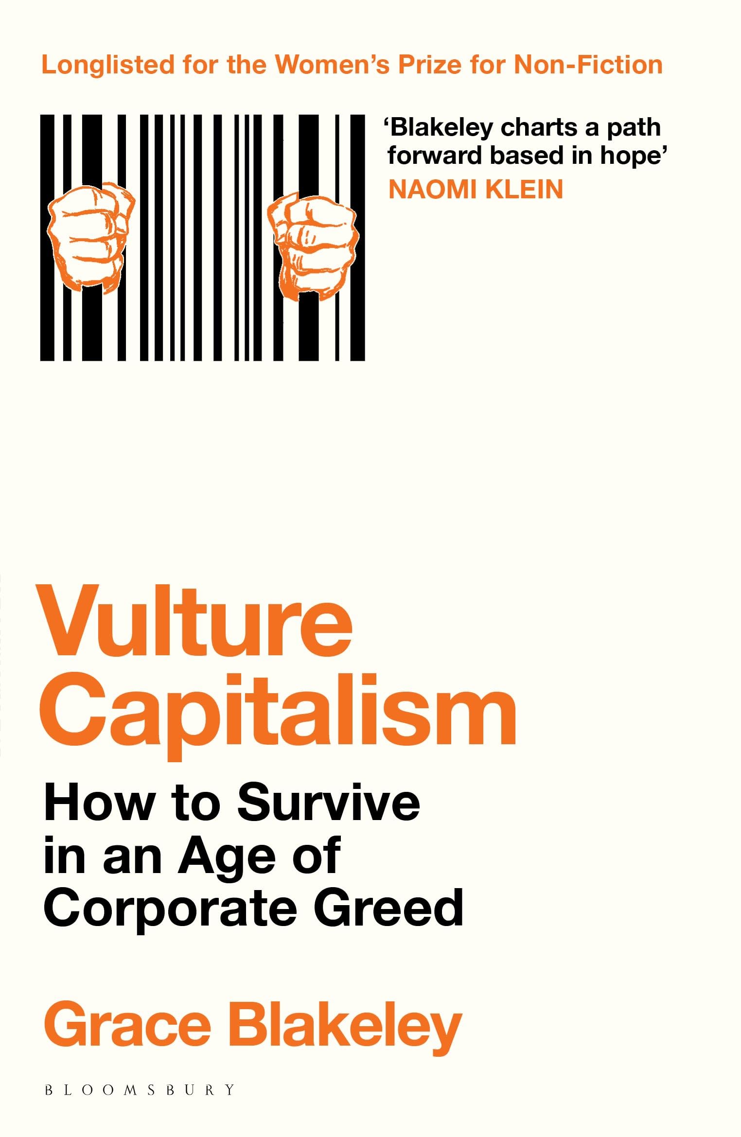 Front cover of the book 'Vulture Capitalism: How to Survive in an Age of Corporate Greed' by Grace Blakeley.