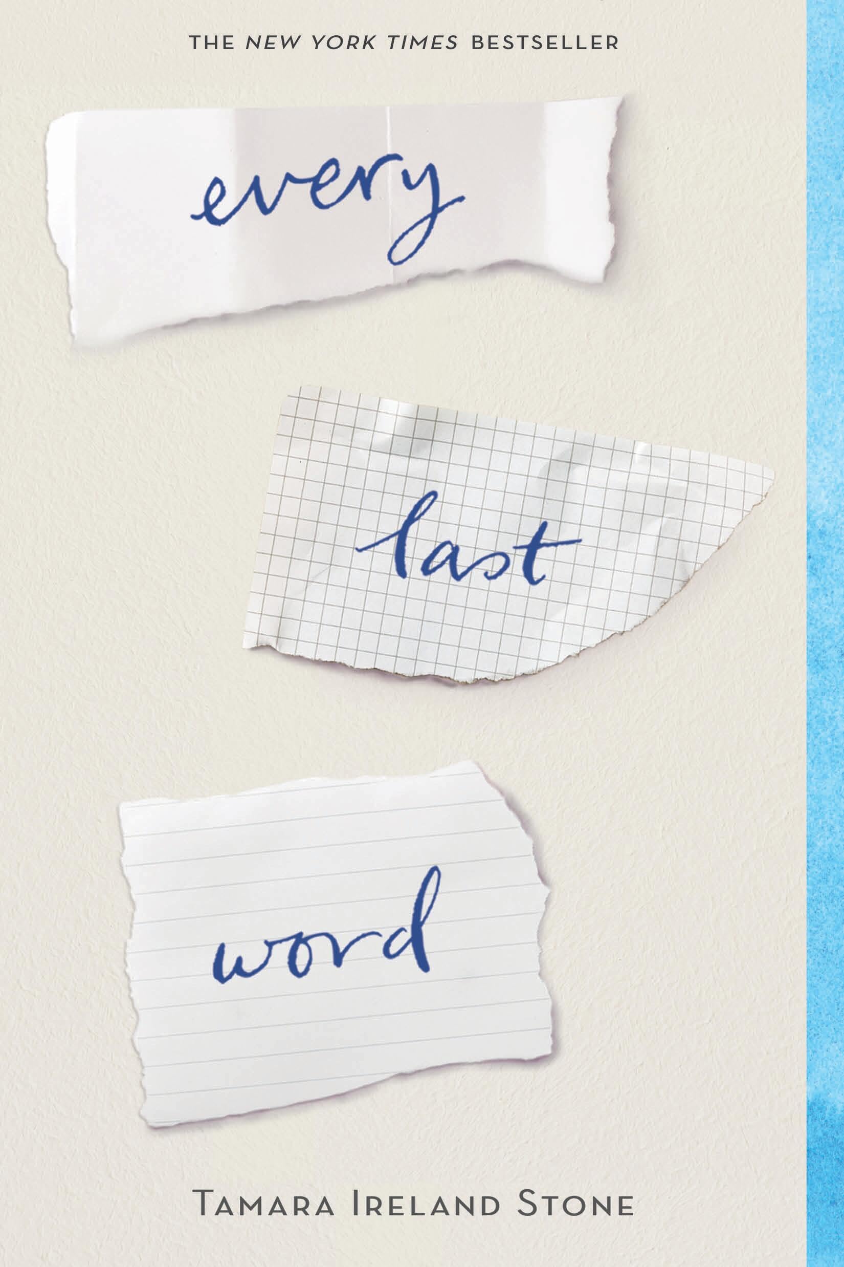 Front cover of the book 'Every Last Word' by tamara ireland stone.