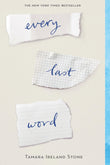 Front cover of the book 'Every Last Word' by tamara ireland stone.