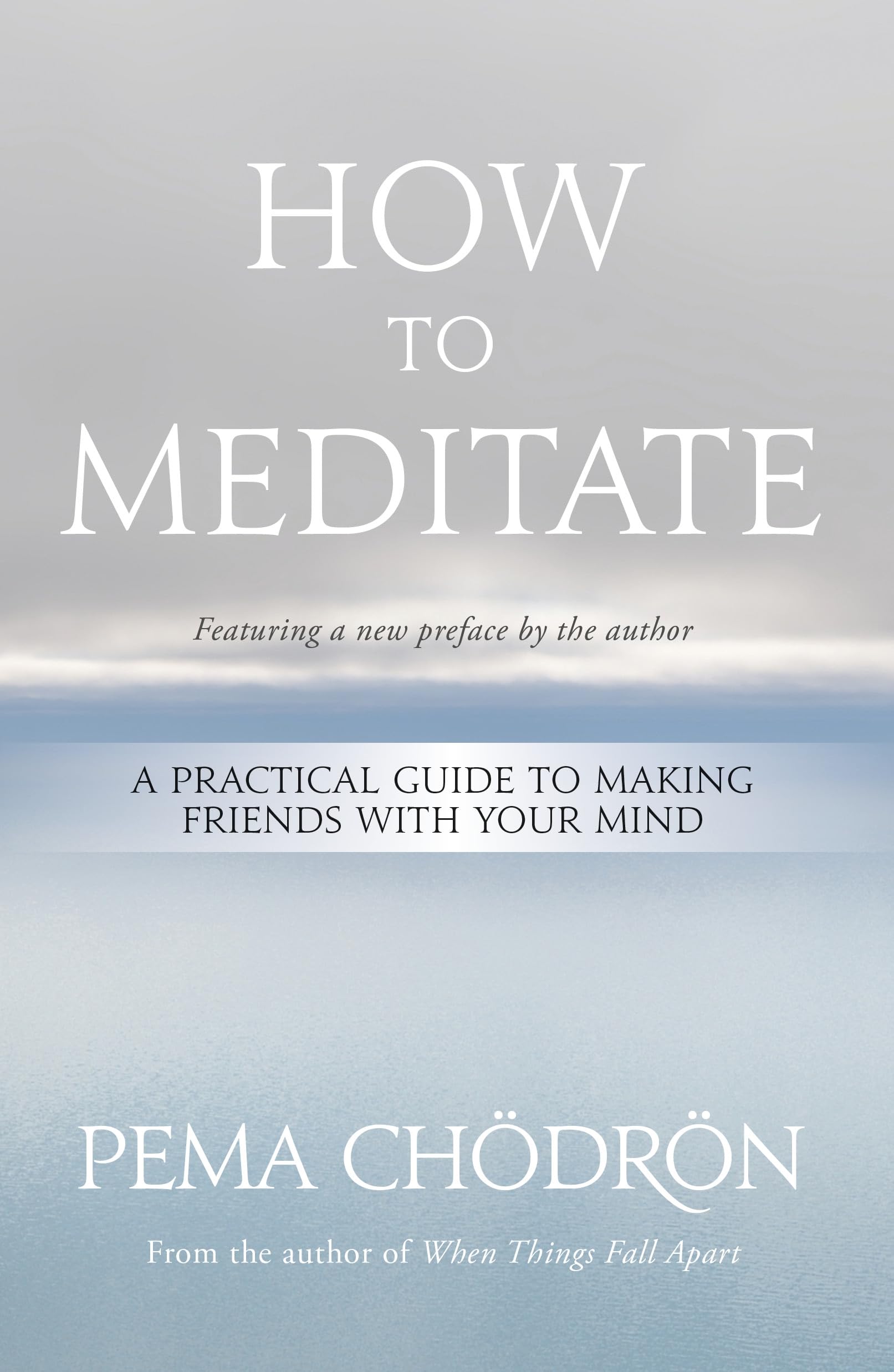 Front cover of the book 'How to Meditate: A Practical Guide to Making Friends with Your Mind' by Pema Chödrön.