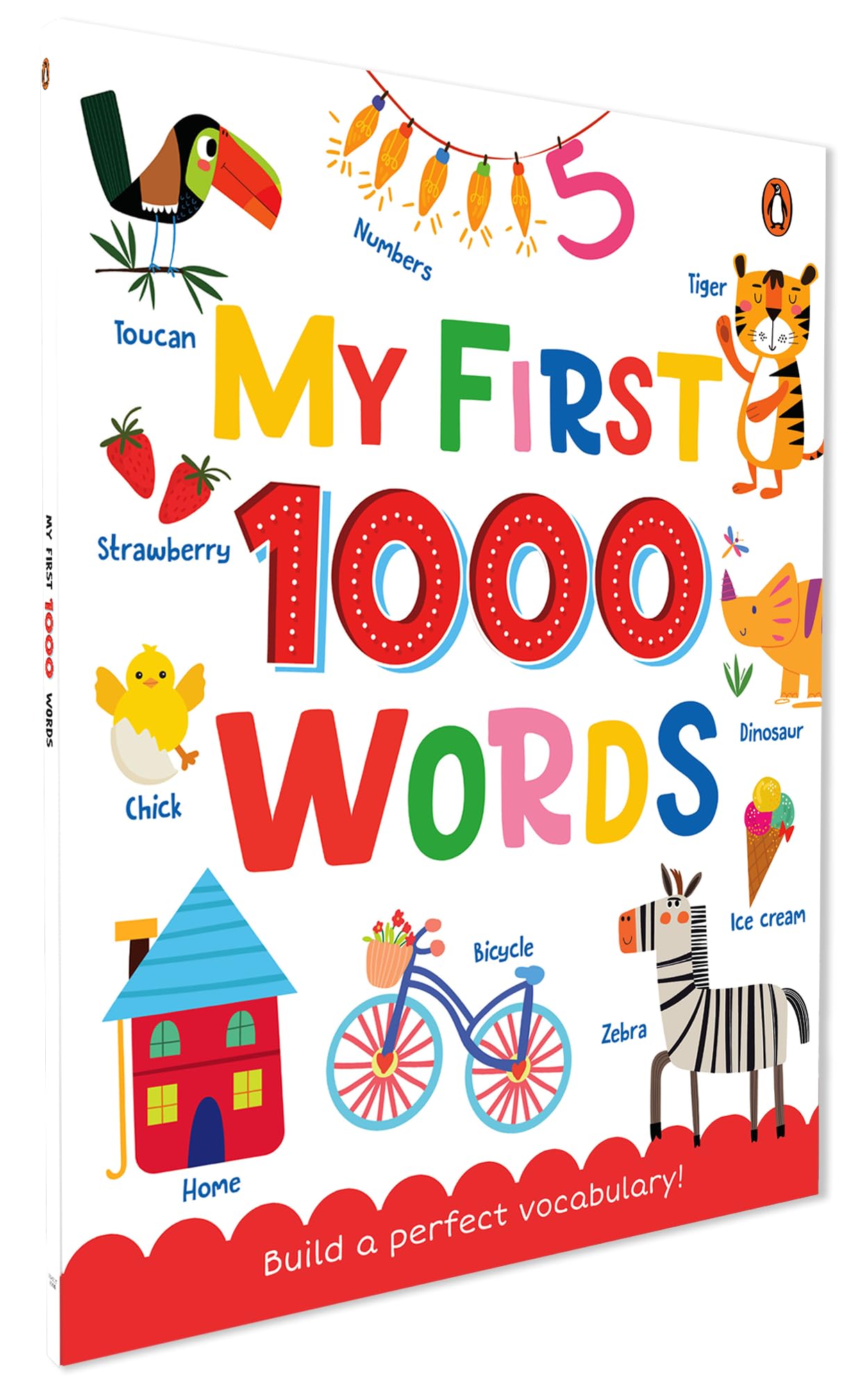 Front cover of the book 'My First 1000 Words: Illustrated Picture Book to Learn 1000 Important Words | Includes Body Parts, Things Around Us, Mus' by Penguin.