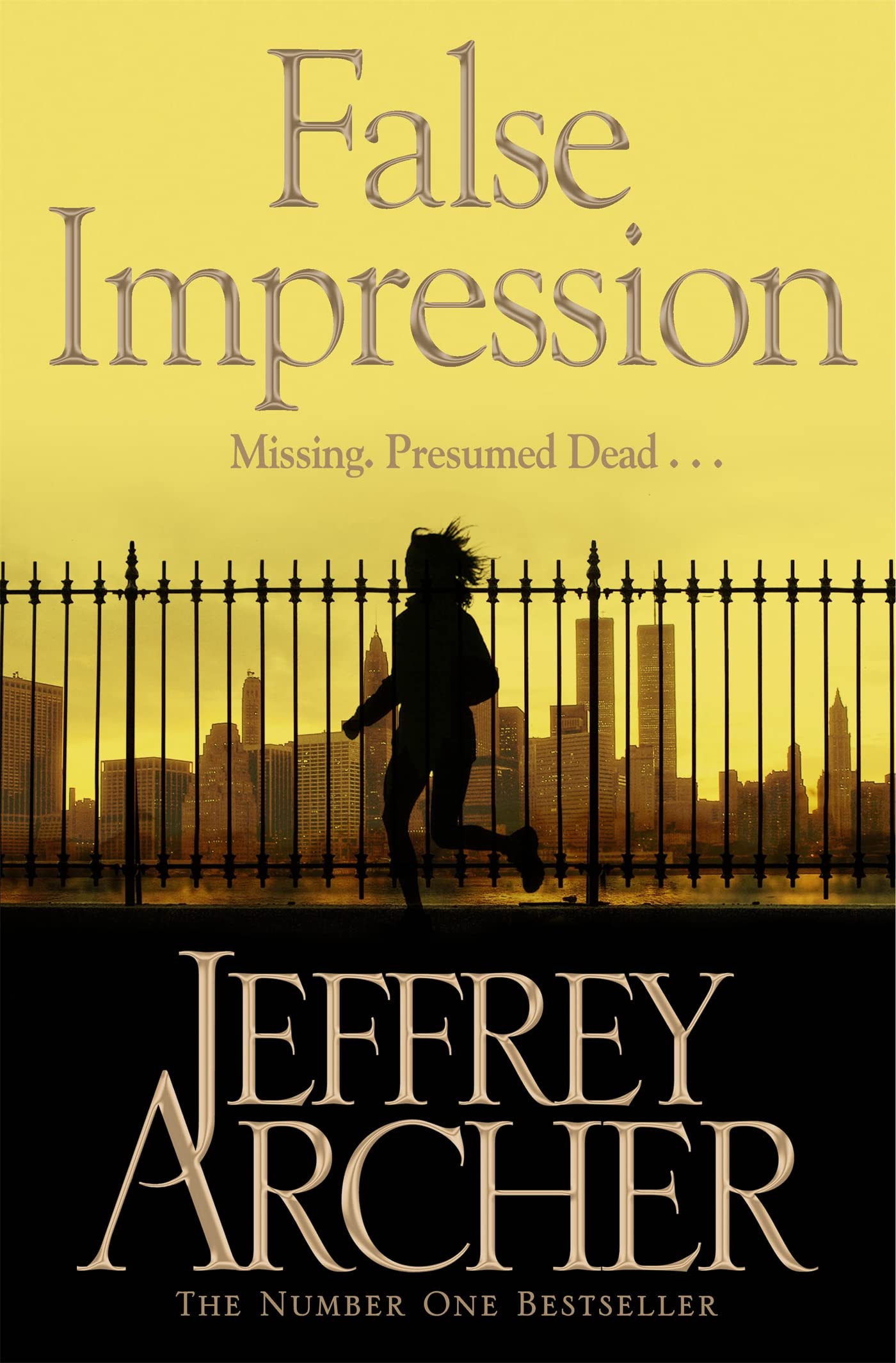 Front cover of the book 'False Impression' by Jeffrey Archer.