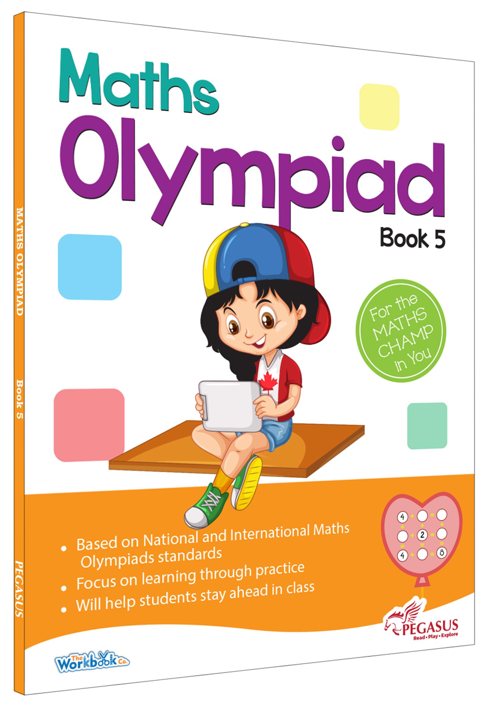 Front cover of the book 'Maths Olympiad 5' by Pegasus.