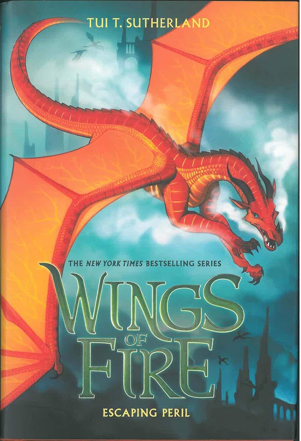Front cover of the book 'Wings of Fire #08: Escaping Peril' by Scholastic Inc.