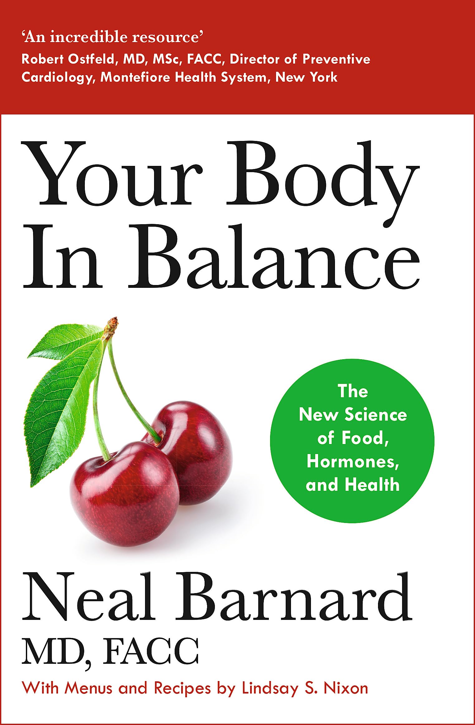 Front cover of the book 'Your Body In Balance: The New Science of Food, Hormones and Health' by Dr Neal Barnard.