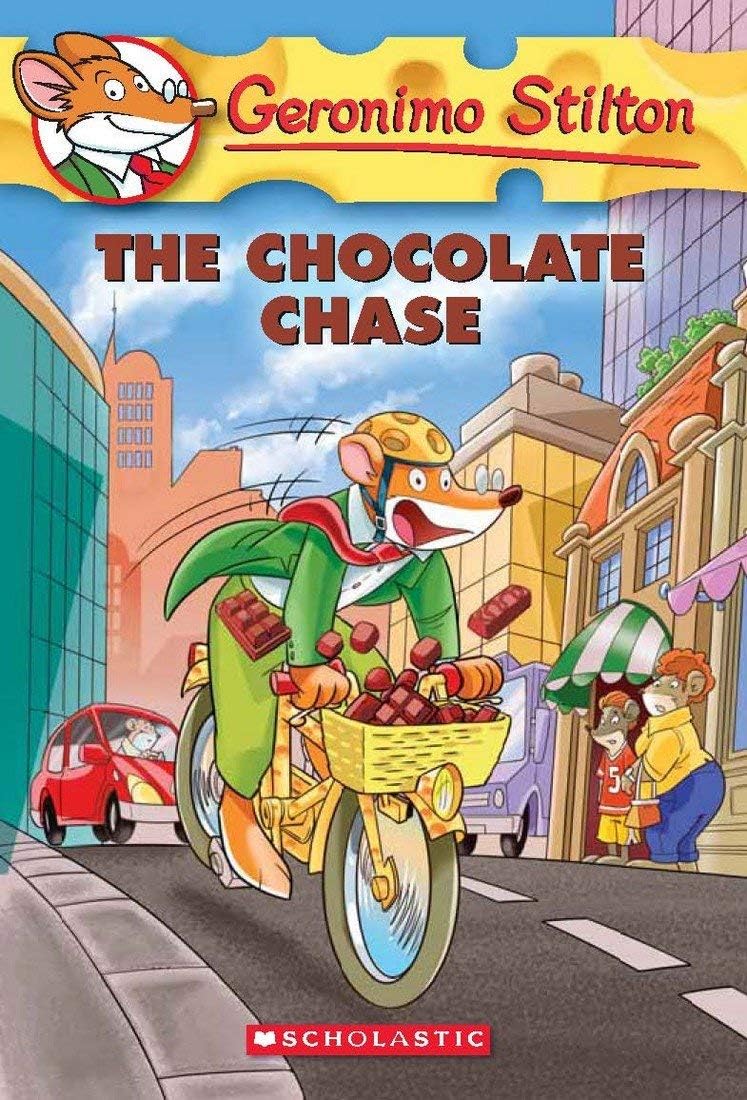 Front cover of the book 'Geronimo Stilton #67: The Chocolate Chase (PB)' by Stilton Geronimo.