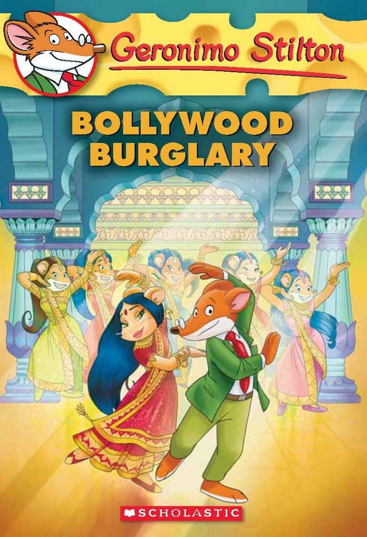 Front cover of the book 'Geronimo Stilton #65: Bollywood Burglary (PB)' by Stilton Geronimo.