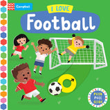 Front cover of the book 'I Love Football' by Campbell Books.