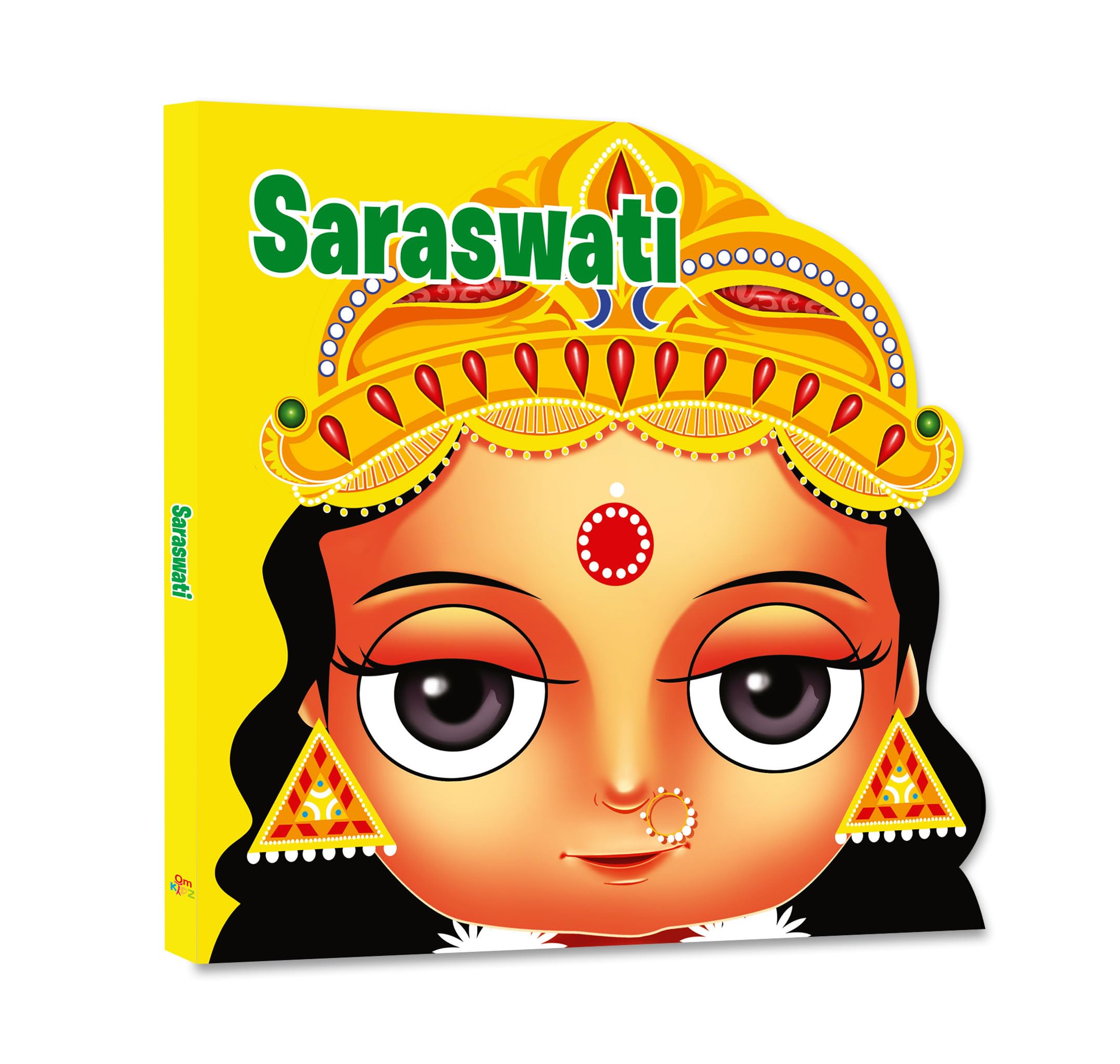 Front cover of the Board Book book 'CUT OUT BOARD BOOK GODS AND GODDNESSES SARASWATI' by Na.