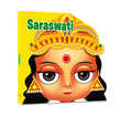 Front cover of the Board Book book 'CUT OUT BOARD BOOK GODS AND GODDNESSES SARASWATI' by Na.