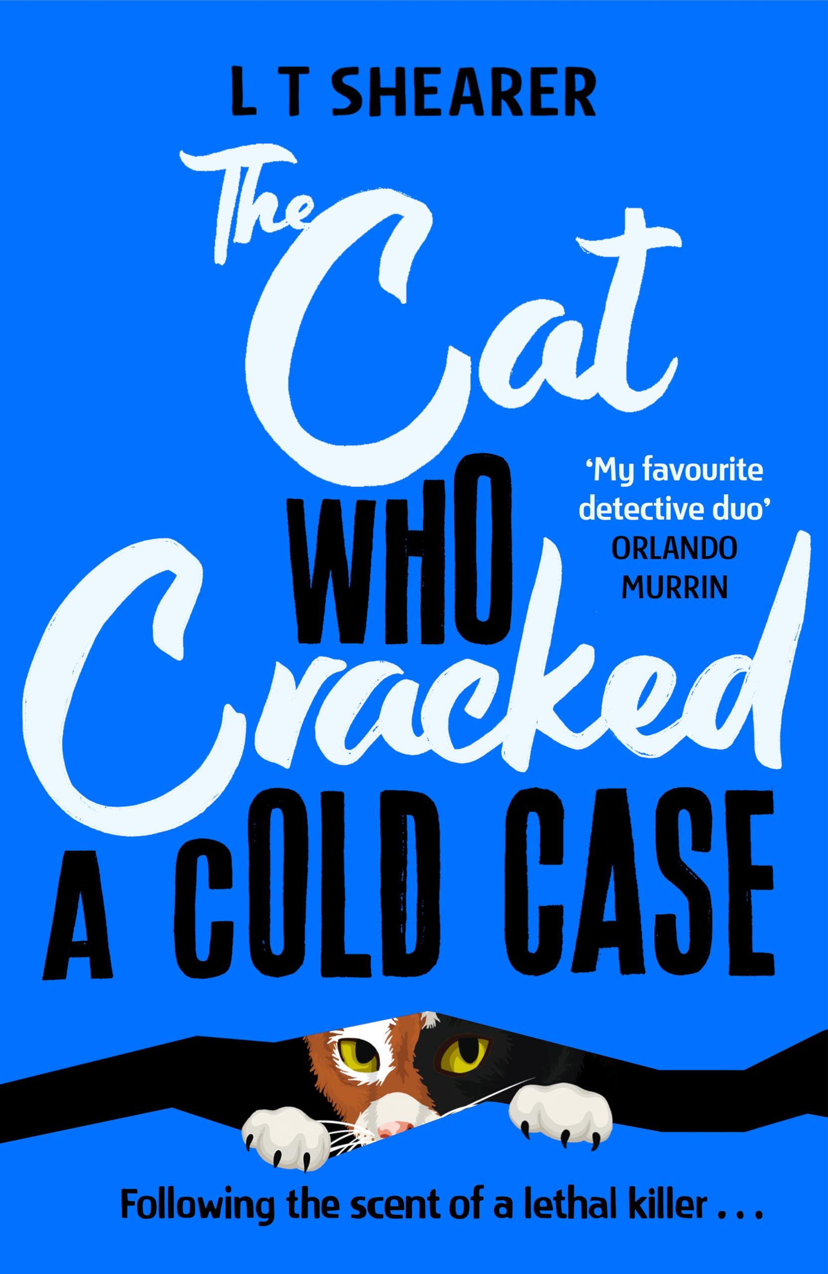 Front cover of the book 'The Cat Who Cracked a Cold Case' by L T Shearer.