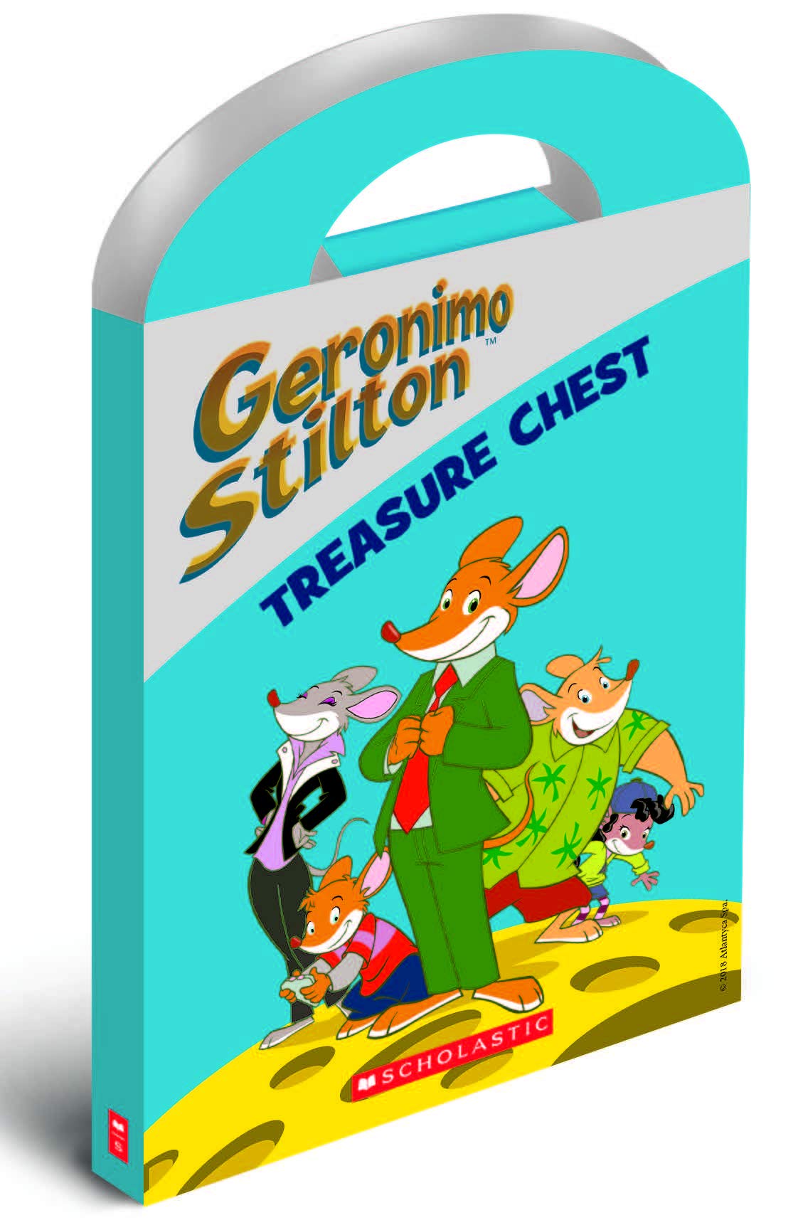 Front cover of the book 'Geronimo Stilton Treasure Chest (Slip Case) (Box Set -Set of 1 Books)' by Scholastic.