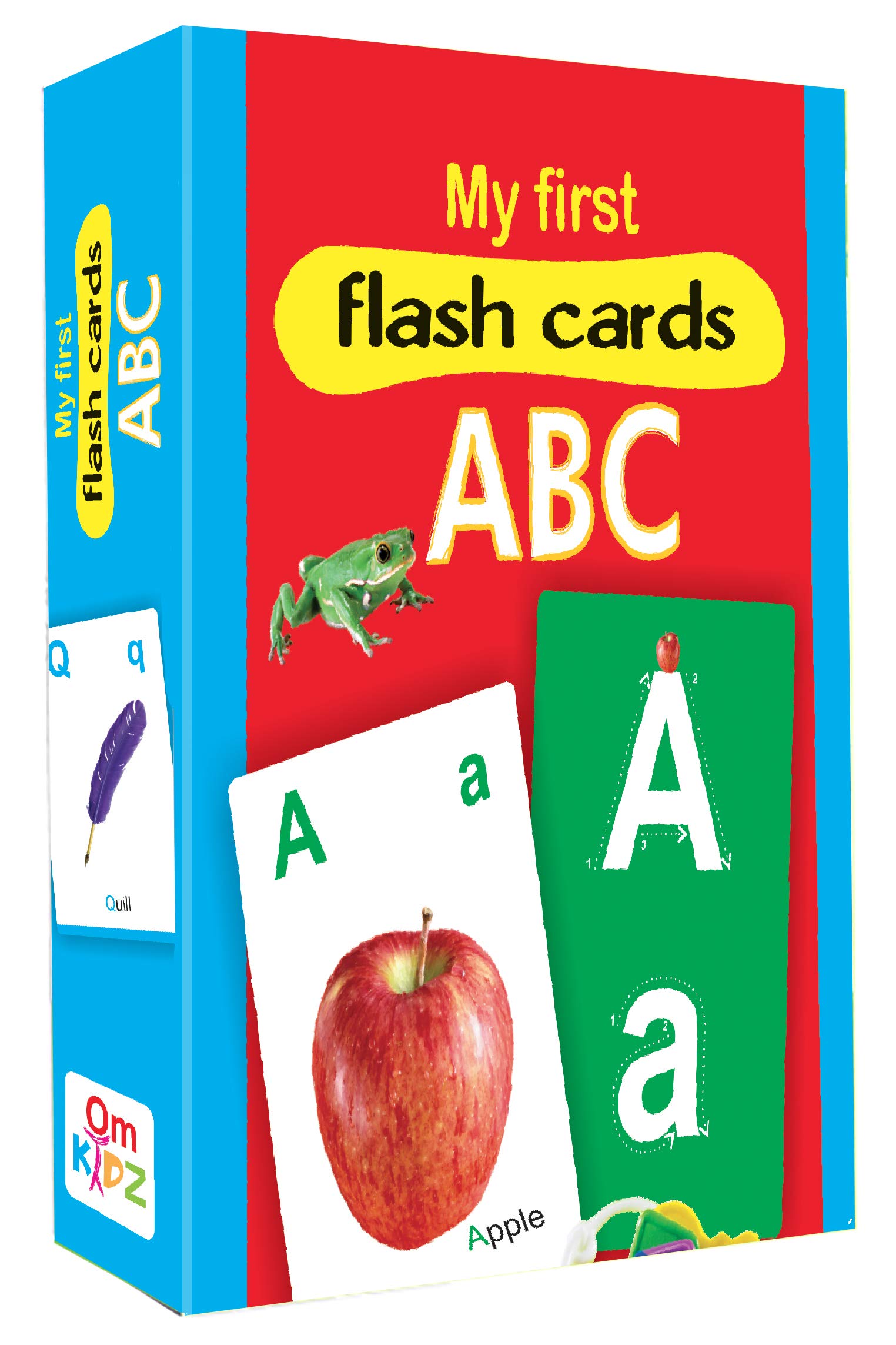 Front cover of the book 'My Flash Cards ABC' by Om Books.