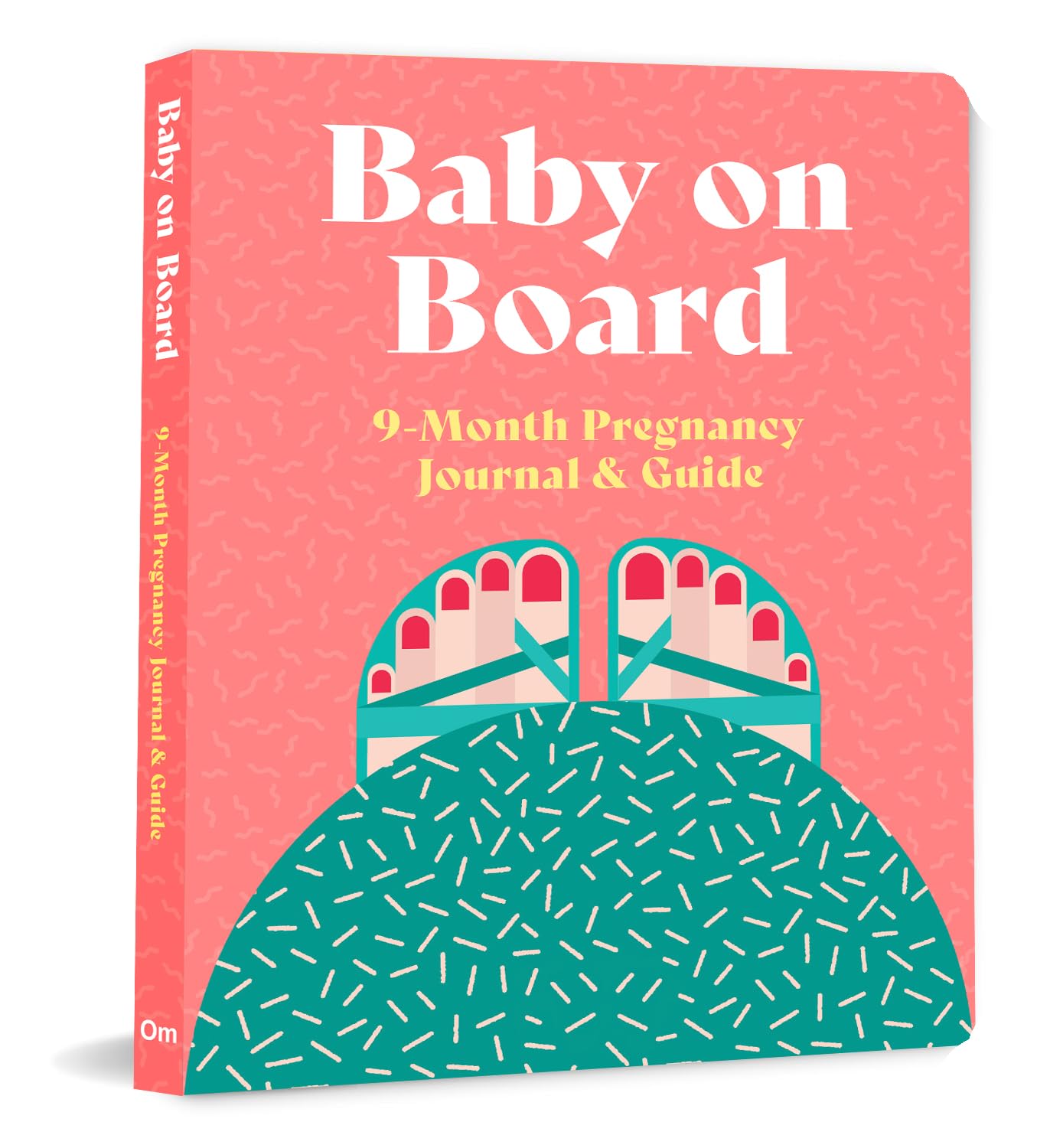 Front cover of the book 'Baby on Board: 9 Month Pregnancy Journal & Guide' by Lara Pollero.