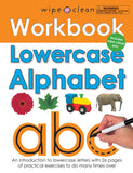 Front cover of the book 'Wipe Clean Workbook Lowercase Alphabet: Includes Wipe-Clean Pen (Wipe Clean Learning Books)' by Roger Priddy.