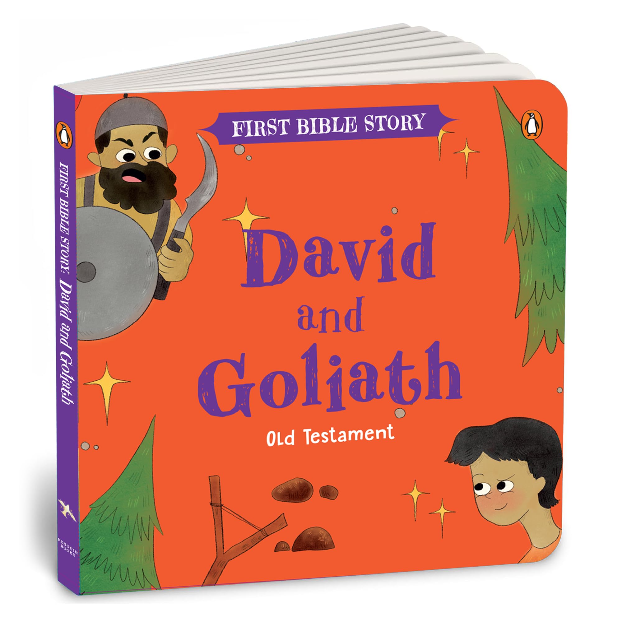Front cover of the book 'David and Goliath (Old Testament): First Bible Story | An Illustrated Story Book for Kids I Ages 5+ [Penguin Early Learn' by Pengiun.