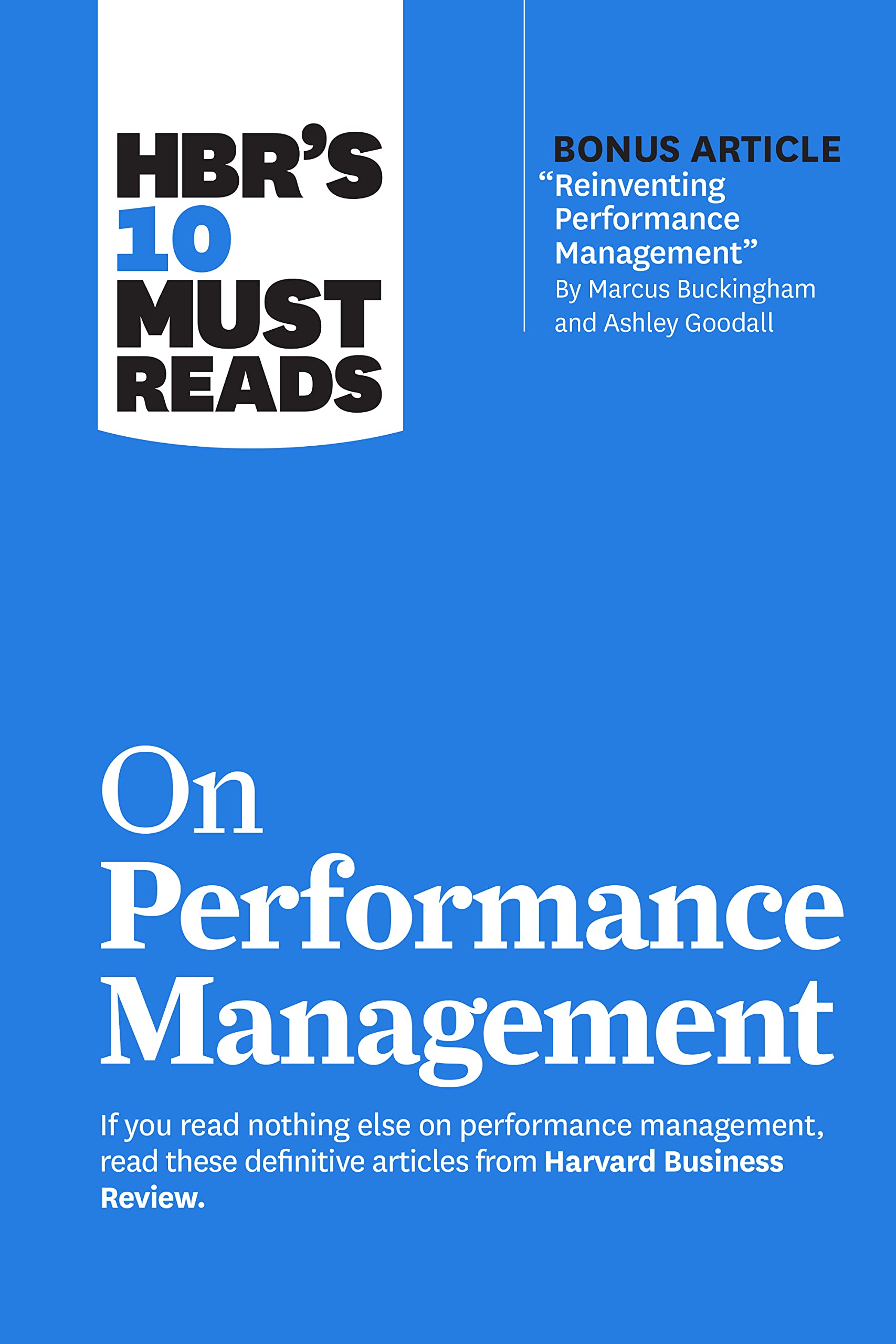 Front cover of the book 'HBR's 10 Must Reads on Performance Management' by Review, Harvard Business.