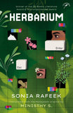 Front cover of the book 'Herbarium' by Sonia Rafeek & Translated from the Malayalam original by Ministhy S..