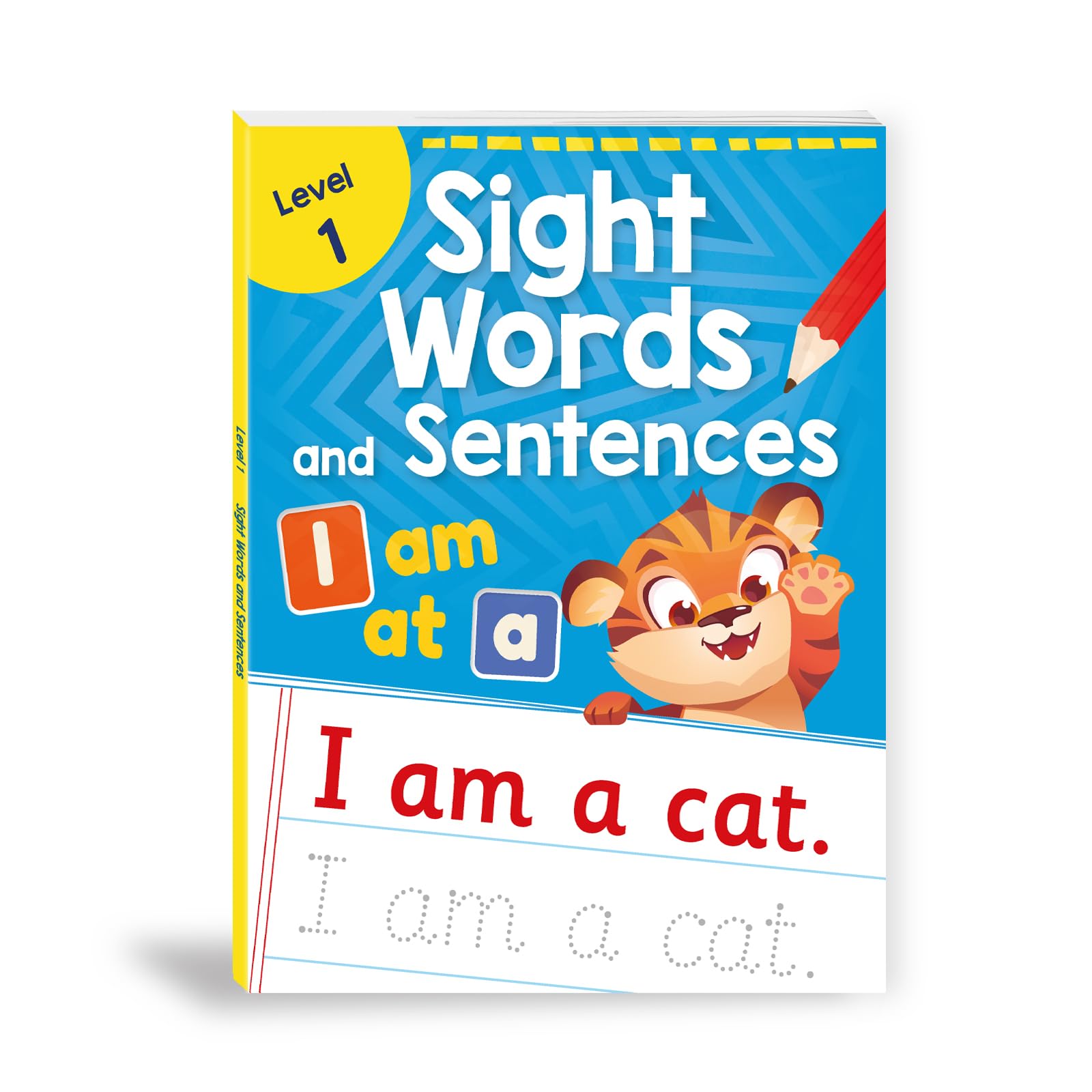 Front cover of the book 'Sight Words and Sentences (Level 1): First Practice Workbook of Most Common Sight Words for PreSchool Kids, Toddlers | W' by Penguin.