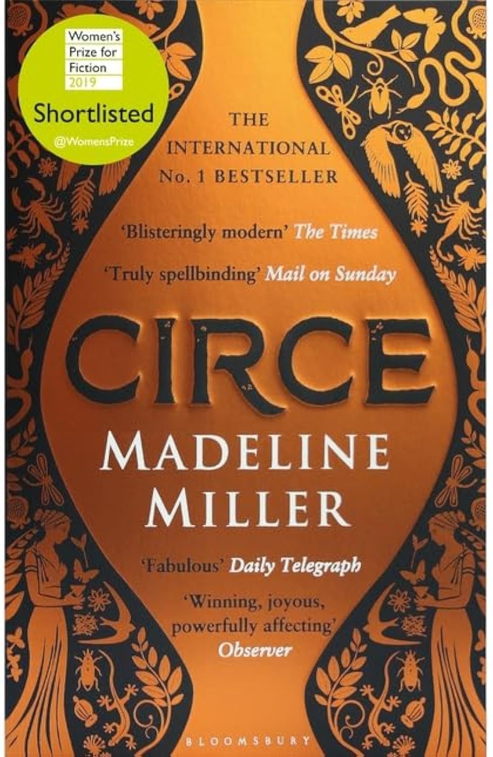 Front cover of the book 'Circe' by Madeline Miller.