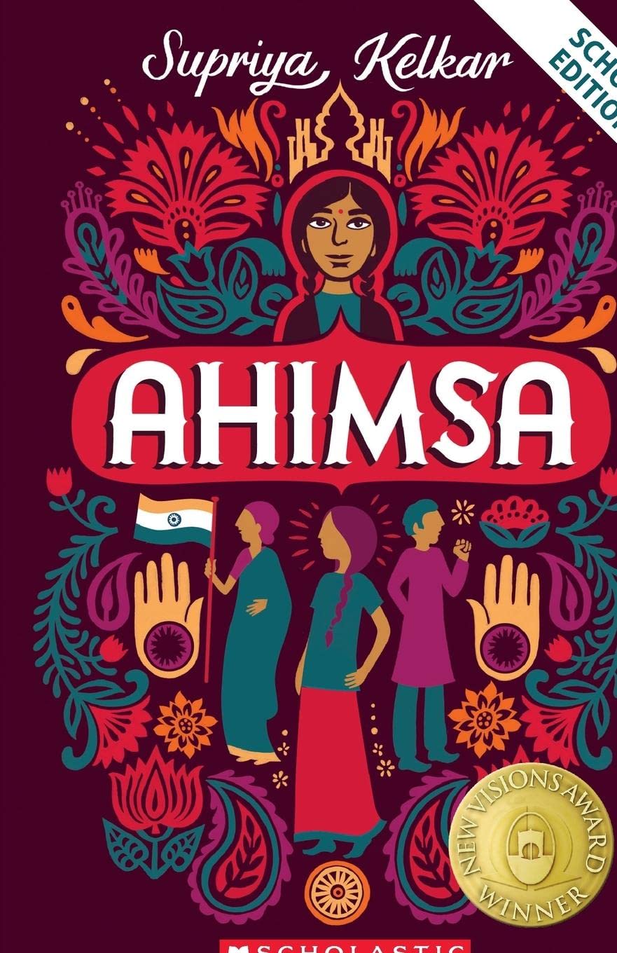 Front cover of the book 'Ahimsa (School Edition)' by Supriya Kelkar.