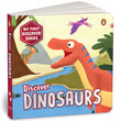 Front cover of the Board Book book 'My First Discover Series: Dinosaurs: Fun and Interactive Dino Illustrated Board Book for Kids, Toddlers | Prehistoric Cr' by Penguin.