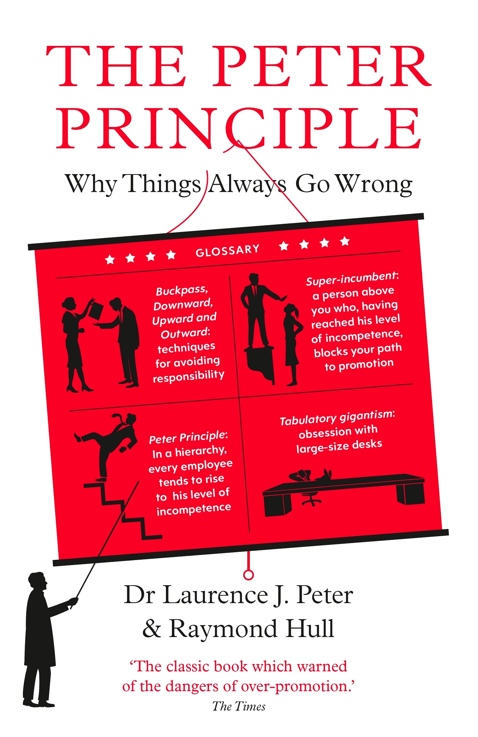 Front cover of the book 'The Peter Principle: Why Things Always Go Wrong: As Featured on Radio 4' by Dr Laurence J. Peter & Raymond Hull.