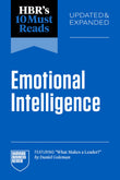 Front cover of the book 'HBR's 10 Must Reads on Emotional Intelligence, Updated and Expanded (featuring "What Makes a Leader" by Daniel Goleman)' by Harvard Business Review.