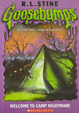 Front cover of the book 'Welcome To Camp Nightmare (Goosebumps)' by R.l Stine.