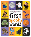 Front cover of the book 'First 100 Spooky Words: A padded book―perfect for little hands to hold' by Roger Priddy.