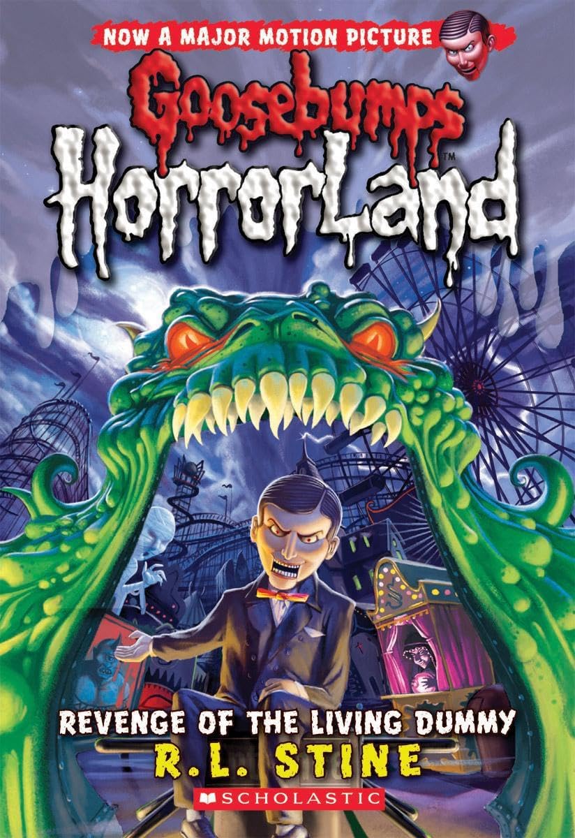 Front cover of the book 'Revenge of the Living Dummy (Goosebumps HorrorLand, No. 1)' by Stine R. L..