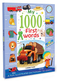 Front cover of the book 'My 1000 First Words' by Hello Friend Books.
