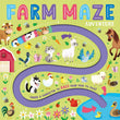 Front cover of the book 'Farm Maze Adventure (A-Maze Boards)' by Parragon.