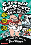 Front cover of the Paperback book 'Cu and the Attack of the Talking Toilets (#2): Col (Captain Underpants)' by Pilkey Dav.
