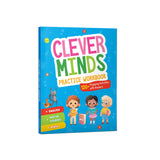Front cover of the book 'Clever Minds: Practice Workbook for Kids | English, Math, and Social Studies Activities | Reading, Writing, Grammar, Voc' by Penguin Group.