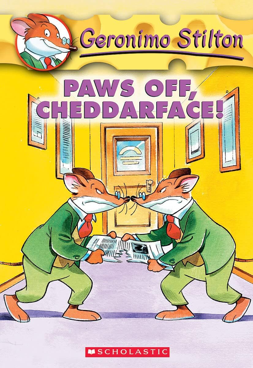 Front cover of the book 'Paws Off, Cheddarface! (Geronimo Stilton, No. 6)' by Stilton Geronimo.