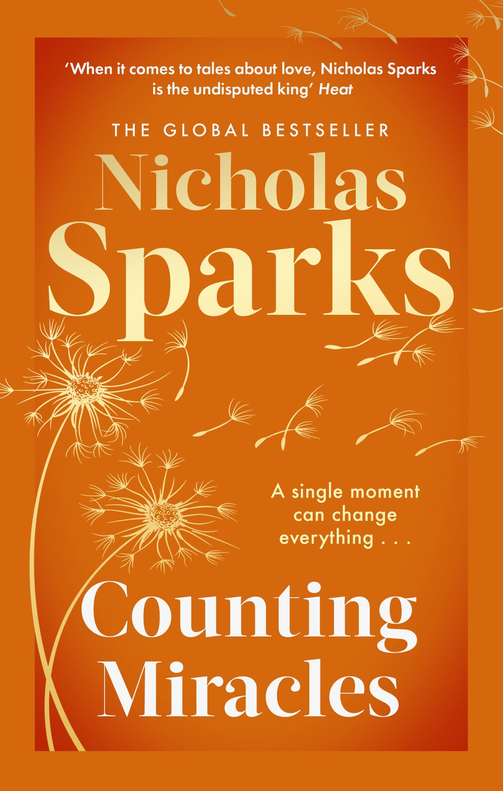 Front cover of the book 'Counting miracles' by Nicholas Sparks.