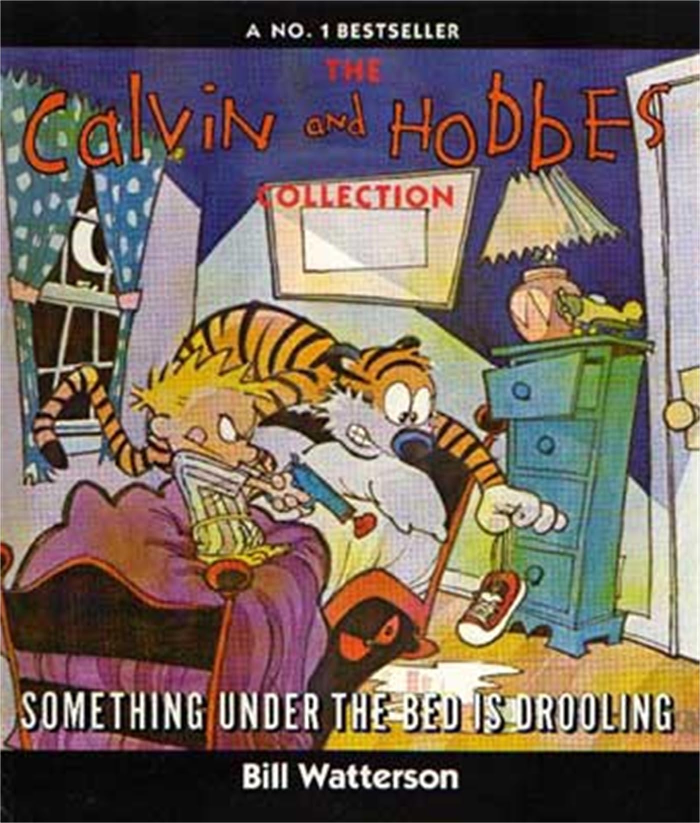 Front cover of the book 'Something Under The Bed Is Drooling: Calvin & Hobbes Series: Book Two (Calvin and Hobbes)' by Na.