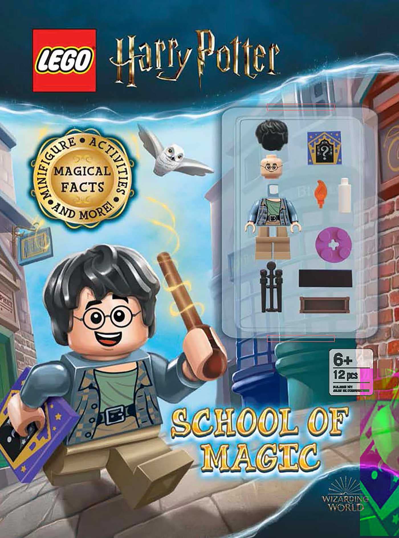 Front cover of the book 'LEGO Harry Potter: School of Magic: Activity Book with Minifigure' by Stine R. L..