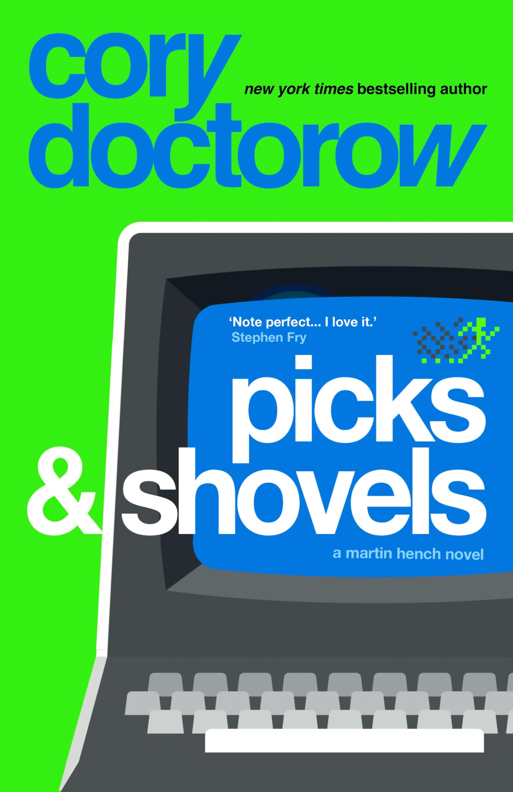 Front cover of the book 'Picks and Shovels' by Cory Doctorow.
