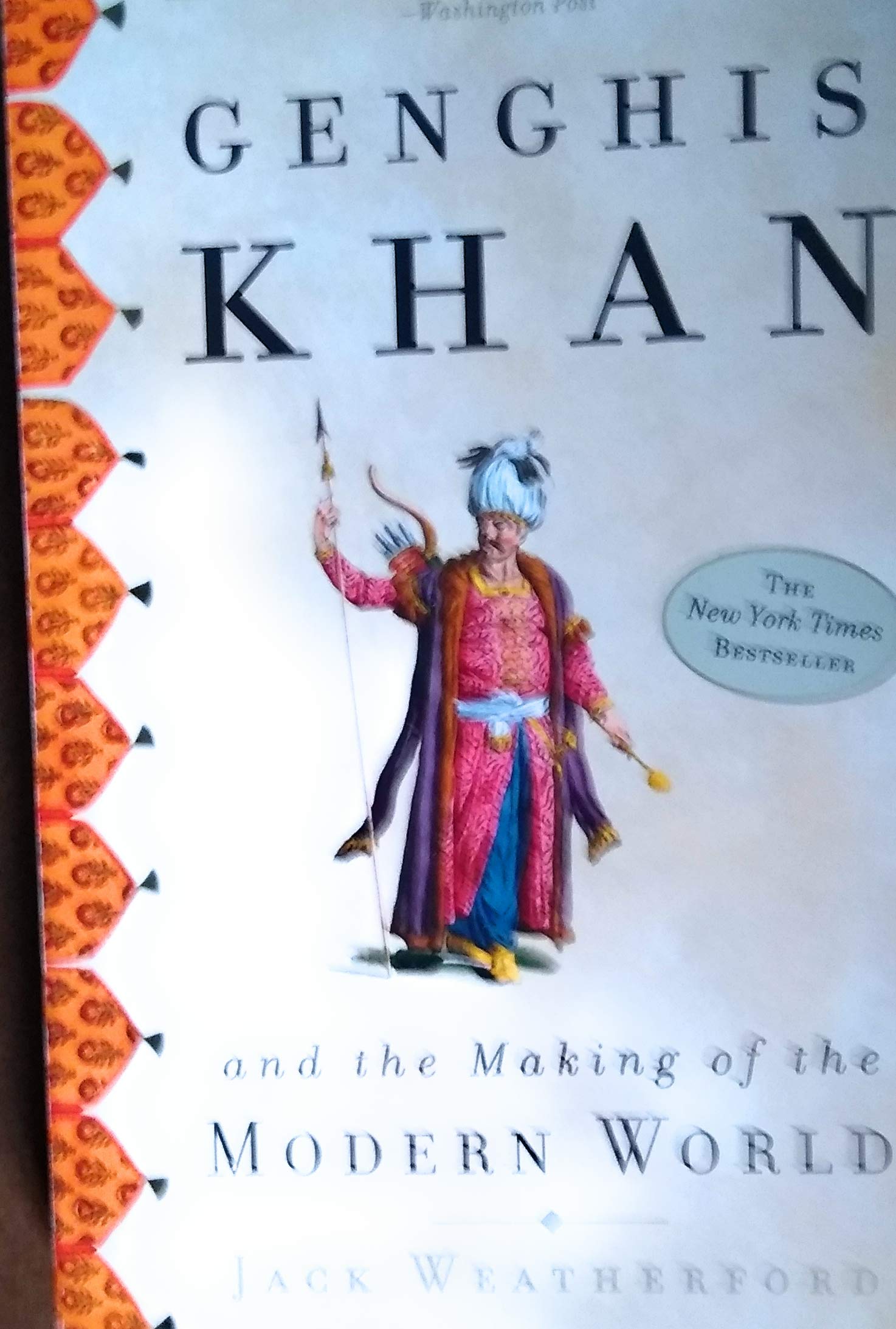 Front cover of the book 'Genghis Khan' by Weatherford Jack.