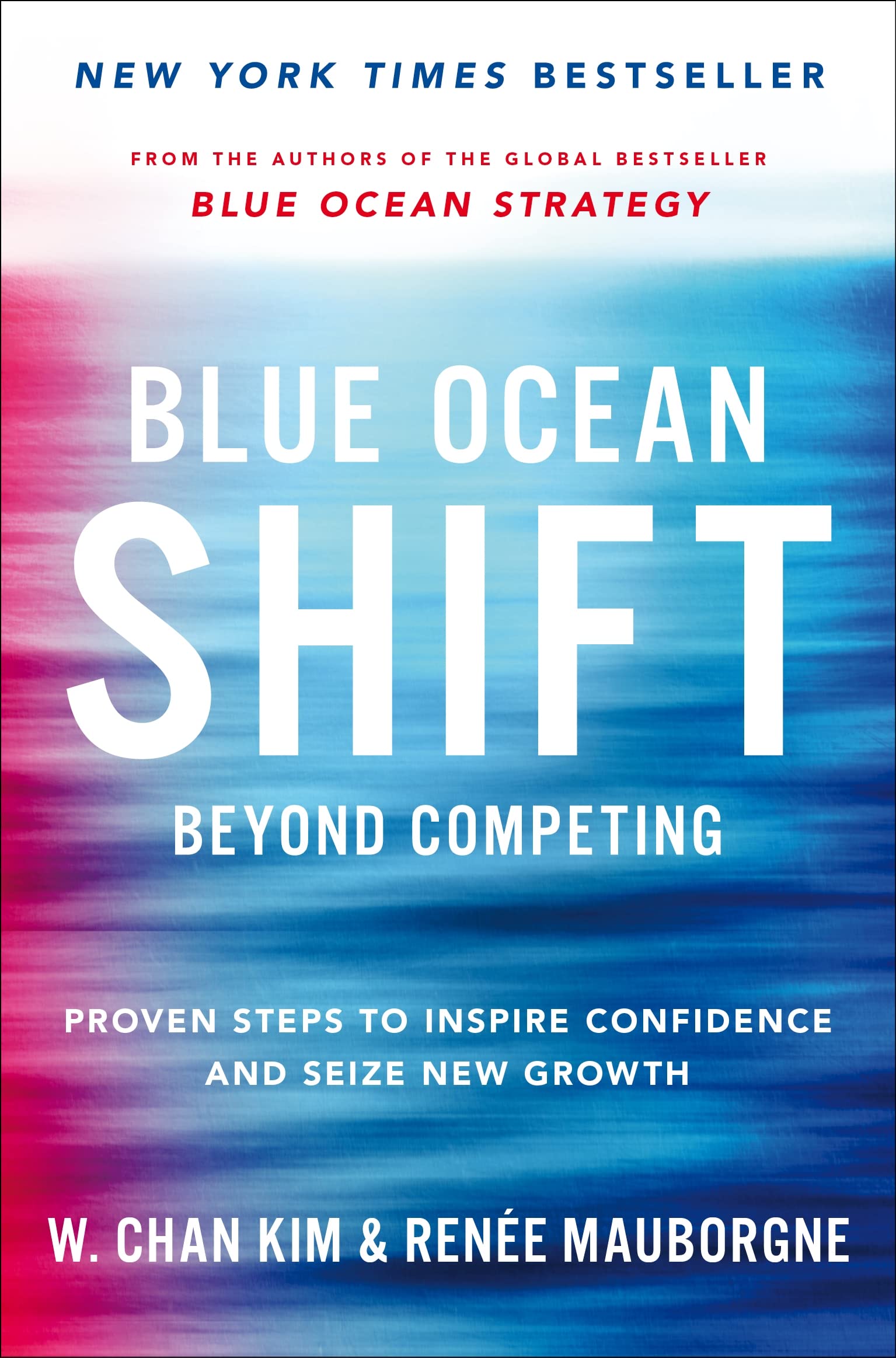 Front cover of the book 'Blue Ocean Shift: Beyond Competing - Proven Steps to Inspire Confidence and Seize New Growth' by W. Chan Kim and Renee Mauborgne.