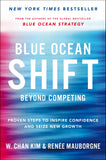 Front cover of the book 'Blue Ocean Shift: Beyond Competing - Proven Steps to Inspire Confidence and Seize New Growth' by W. Chan Kim and Renee Mauborgne.