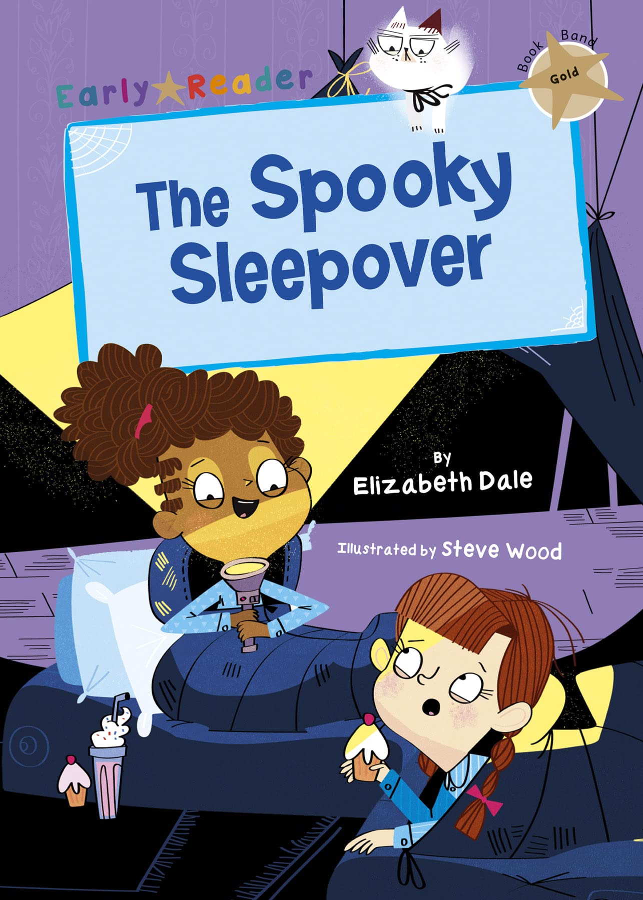 Front cover of the book 'The Spooky Sleepover: (Gold Early Reader)' by Elizabeth Dale.