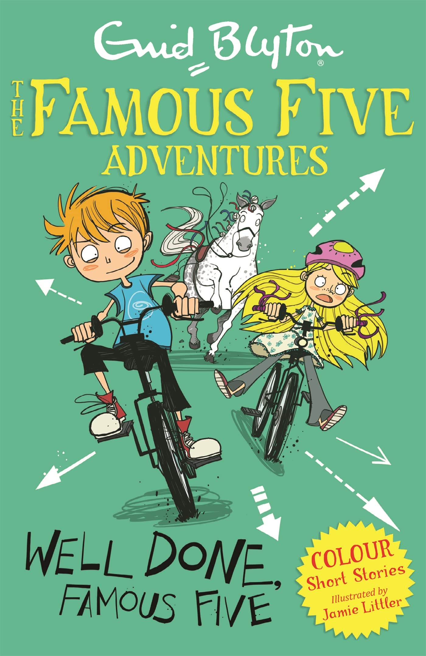 Front cover of the book 'Famous Five Colour Short Stories: Well Done, Famous Five (Famous Five: Short Stories)' by Enid Blyton.
