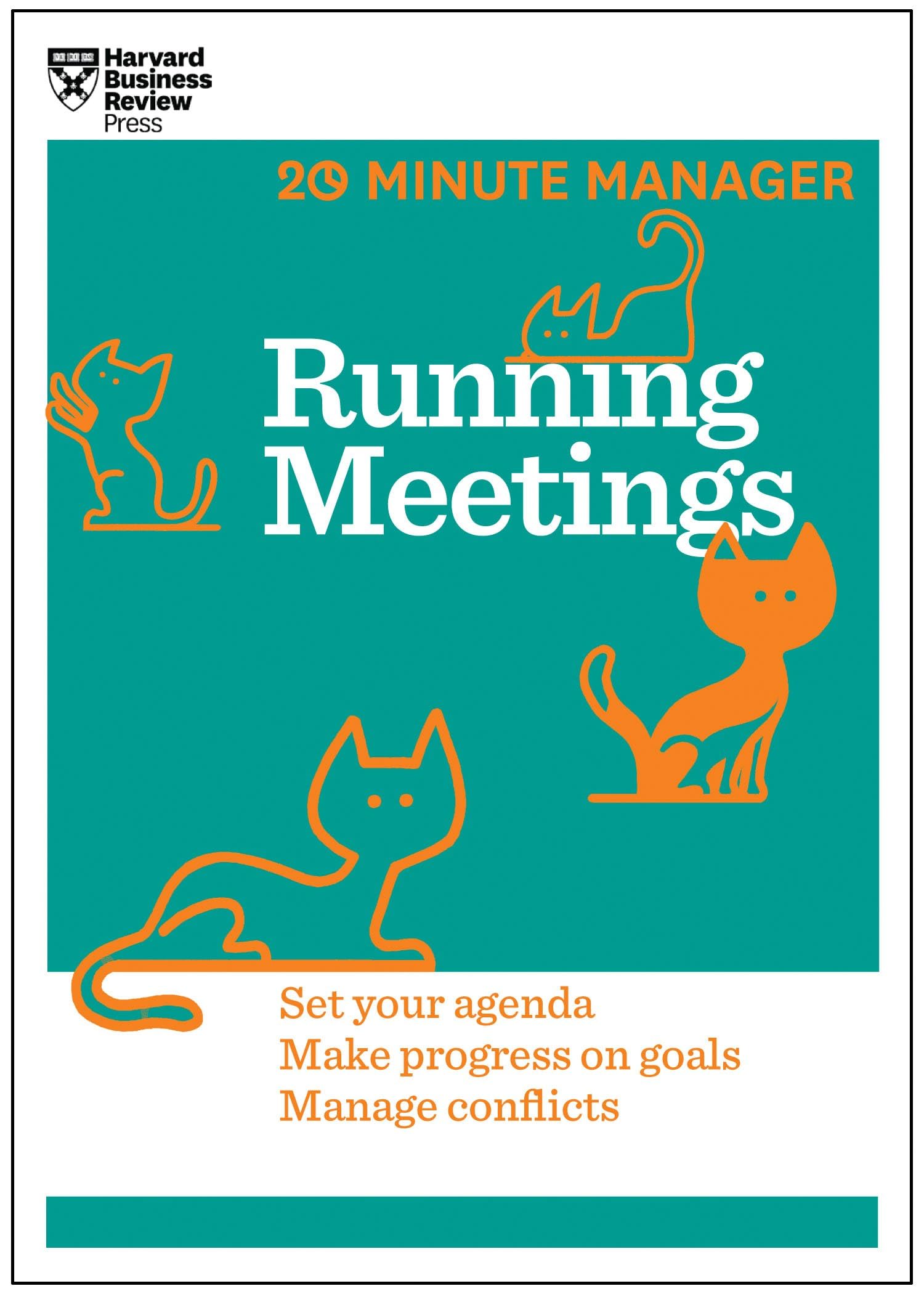 Front cover of the book 'Running Meetings (HBR 20-Minute Manager Series)' by Harvard Business Review.