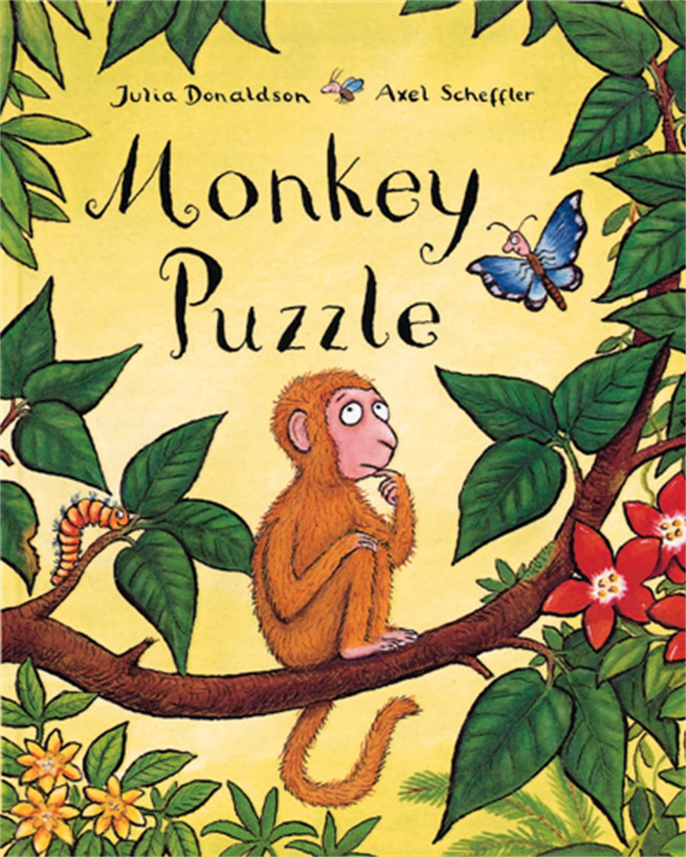 Front cover of the book 'Monkey Puzzle Big Book' by Julia Scheff Donaldson.