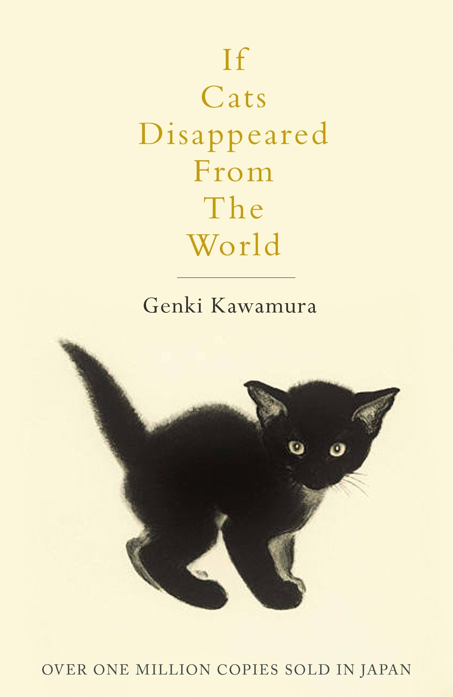 Front cover of the book 'If cats disappeared from the world' by Genki Kawamura.