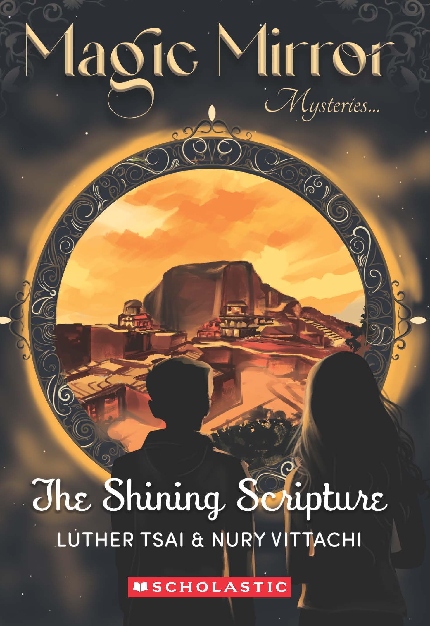 Front cover of the book 'Magic Mirror 5 - The Shining Scripture' by Nury Vittachi.